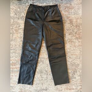 Apostrophe Women’s 100% Genuine Leather Pants Black Size 12
